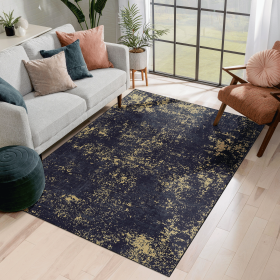 3x5 Area Rug, Washable Rug, Low-Pile, Non-Slip, Non-Shedding, Foldable, Kid & Pet Friendly - Area Rugs for living room, bedroom, kitchen