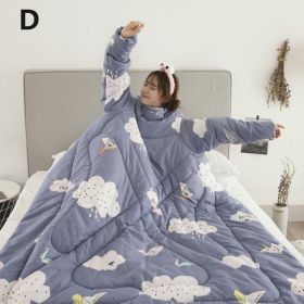 Winter Lazy Quilt with Sleeves (Option: 4)