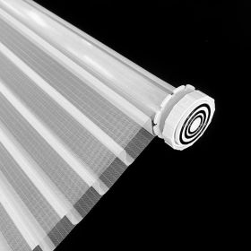 WELLSOURCE No Drill 2"Shangri-la Shades Tension Inside Mount Expansion Window Blind,Custom Size (Color: White, size: Contact us)