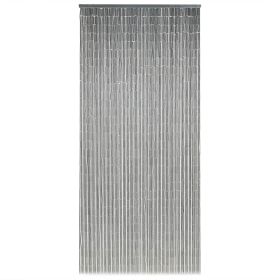 Insect Door Curtain Bamboo 35.4"x78.7" (Color: Grey)