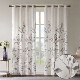 Burnout Printed Curtain Panel(Only 1 Pc Panel) (Color: as Pic)