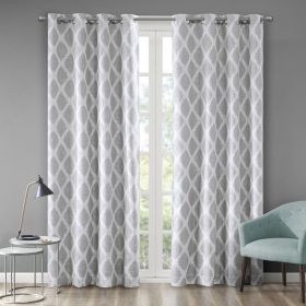 Printed Ikat Blackout Curtain Panel(Only 1 Pc Panel) (Color: as Pic)