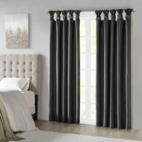 Twist Tab Total Blackout Window Curtain Panel(Only 1 Pc Panel) (Color: as Pic)