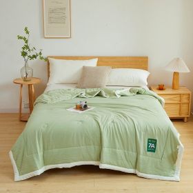 Antibacterial Raw Cotton Washable Summer Cool Quilt (Option: Matcha Green-200X230cm)